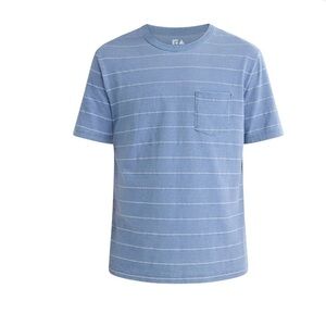 Free Assembly Men's Jacquard Stripe Pocket Tee with Short Sleeves, Size 3XL NWT